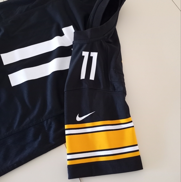 Pittsburgh Steelers On Field Jersey Wheaton 11 Boys Size Medium 10/12 - Picture 11 of 16